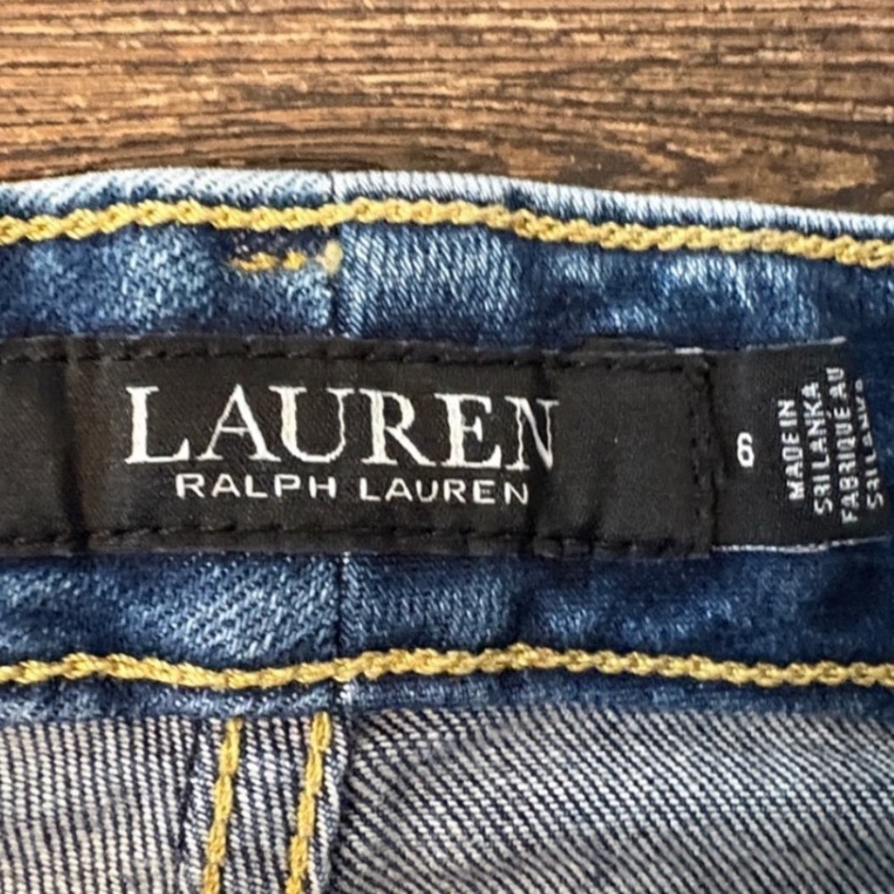 Lauren Ralph Lauren Straight‎ Leg Jeans Womens 6 Blue Mid Rise Denim - Picture 3 of 7